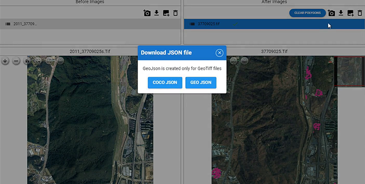 GEOJSON export