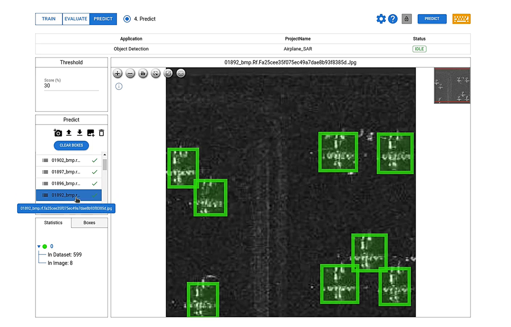 Aircraft detection in SAR images