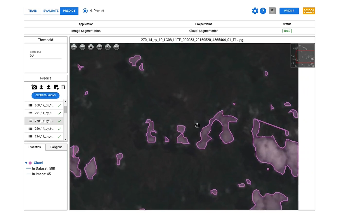 automated cloud segmentation with AI